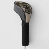 Prachtige bijtende oowl golfheadcover (Schuin)