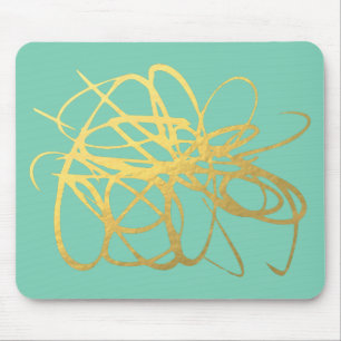 Prachtige Black Gold Mousepadf voor uw kantoor Muismat