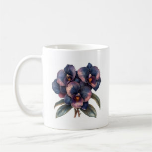 Prachtige  blauw en magenta orchidee koffiemok
