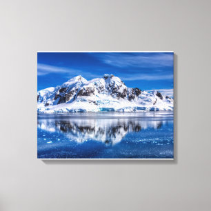prachtige blauwe Antarctica Canvas Afdruk