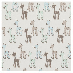 Prachtige blauwe Baby Giraffe Stof