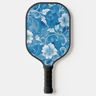 Prachtige blauwe bloemenpickleball peddel pickleball paddle