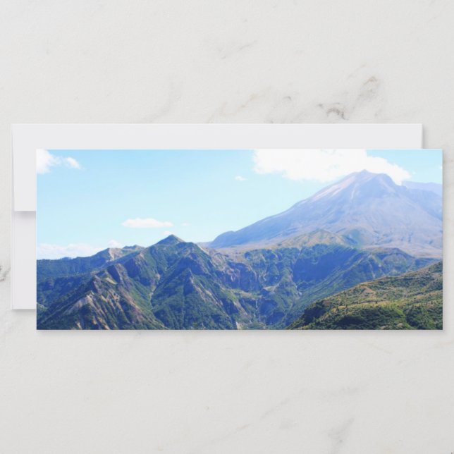 prachtige blauwe hemel en berglandschap (Voorkant)