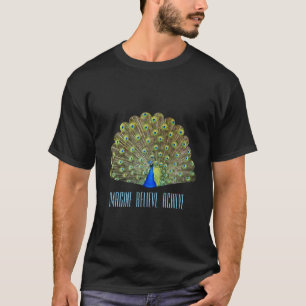 Prachtige Blauwe Pauw Vogel T-shirt