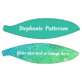 Prachtige Blauwgroen Glitter Mousserende Aangepast Basketbal (Panelen)