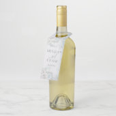 Prachtige Bleke blauw-witte rozen Flessenhanger (Schuin)