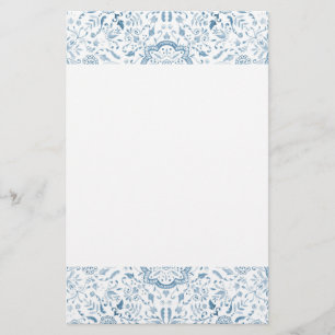 Prachtige Blocnote - Vintage Blauw Briefpapier