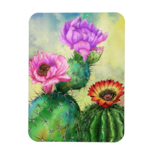 Prachtige bloem cactus magneet