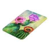 Prachtige bloem cactus magneet (Linkerzijde)