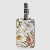 Prachtige bloemen bagagelabel (Voorkant (verticaal))