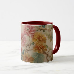 Prachtige bloemen en vruchten. Franse stijl Mok