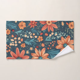 Prachtige bloemeninspiratie bad handdoek