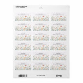 Prachtige bloesem etiket (Full Sheet)