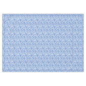 Prachtige Blue White Floral Paisley Art Pattern Tafelkleed (Voorkant (Horizontaal))