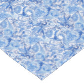 Prachtige Blue White Floral Paisley Art Pattern Tafelkleed (Gekanteld)