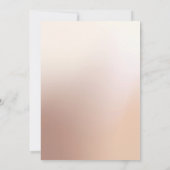 Prachtige Blush Beige Oil Roos Bruiloft Kaart (Achterkant)