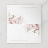 Prachtige Blush Bloemen Bruiloft (Buitenkant ongevouwen)