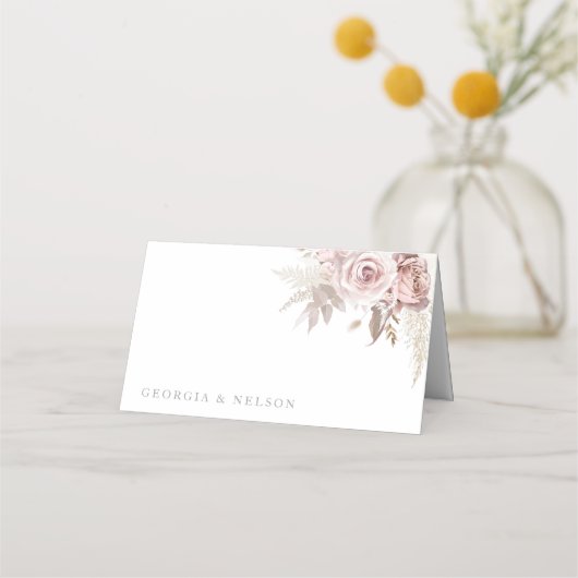Prachtige Blush Bloemen Bruiloft (Voorkant)