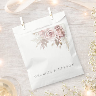 Prachtige Blush Roze Bloemen Bruiloft Bedankzakje