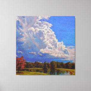 Prachtige Boerderij Scene Canvas Afdruk