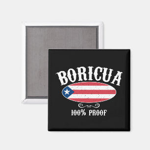 Prachtige Boricua Puerto Rico 100% Magneet