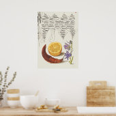 Prachtige  Botanische illustratie Poster (Keuken)