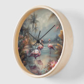 prachtige botanische schilderflamingos (Hoek)