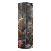 prachtige  botanische schilderflamingos thermosbeker (Achterkant)