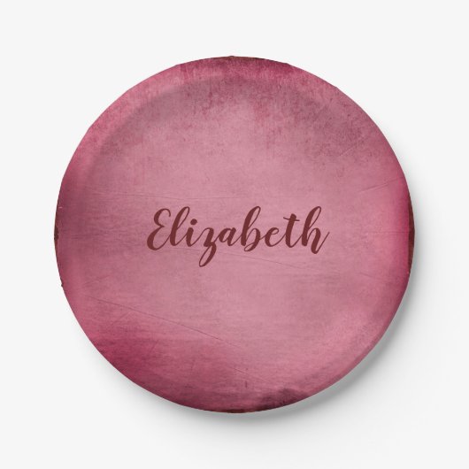 Prachtige Bourgogne Papieren Bordje (Voorkant)