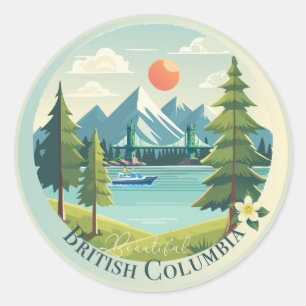 Prachtige British Columbia Ronde Sticker