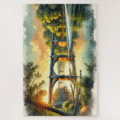 Prachtige brug bij Sunset James River Legpuzzel (Verticaal)