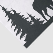 Prachtige Buck Tussen Pine Trees Tissuepapier (Detail)