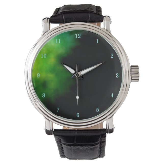 Prachtige buitenste ruimtestril horloge (Voorkant)