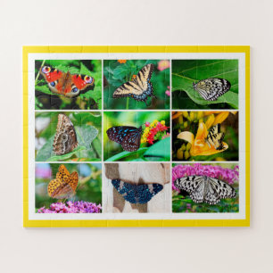 Prachtige Butterflies Foto Collage, 56 stuks oud Legpuzzel