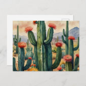 Prachtige Cactus woestijn Briefkaart (Voorkant / Achterkant)