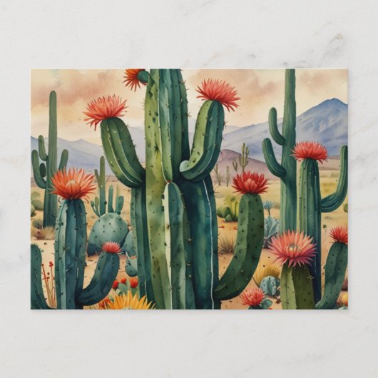 Prachtige Cactus woestijn Briefkaart (Voorkant)