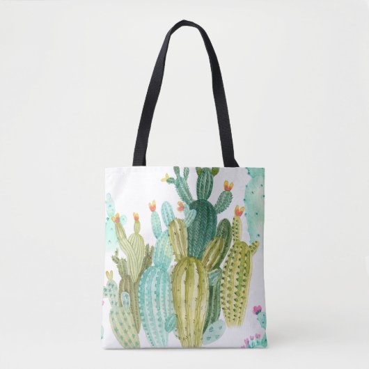 Prachtige  cactussen, succulenten, cactus bloomi draagtas (Voorkant)