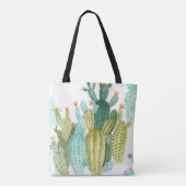 Prachtige  cactussen, succulenten, cactus bloomi draagtas (Achterkant)
