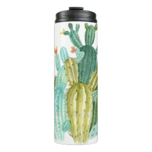 Prachtige cactussen, succulenten, cactus bloomi thermosbeker