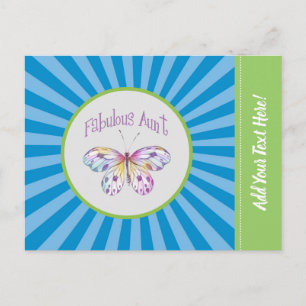Prachtige cadeau-ideeën voor tante vlinder briefkaart