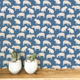 Prachtige Capybara Kunst Behang