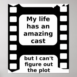 Prachtige Cast Grappige Poster Bord