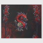 Prachtige Chinese draak Cadeaupapier (Vlak)