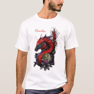 Prachtige Chinese draak T-shirt