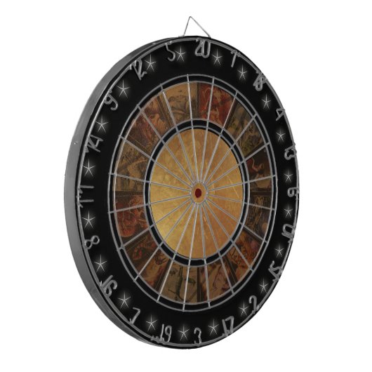 Prachtige Chinese Zodiac 2-wiel Aangepaste Dart Bo Dartbord (Voorkant Links)