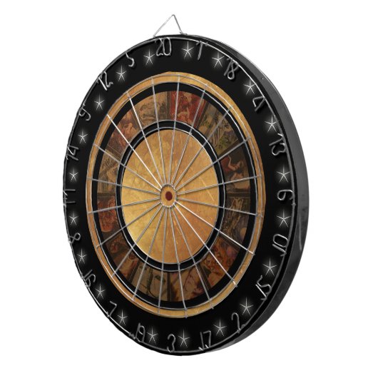 Prachtige Chinese Zodiaw-wielkleerkaart Dartbord (Voorkant Rechts)