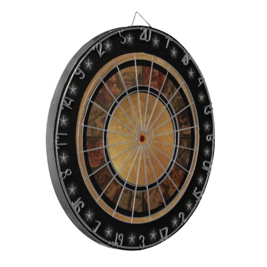 Prachtige Chinese Zodiaw-wielkleerkaart Dartbord (Voorkant Links)