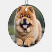 Prachtige Chow Chow Keramisch Ornament (Links)