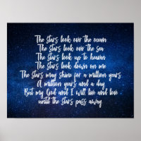 Prachtige Christelijke gebeden sterren Night Sky g