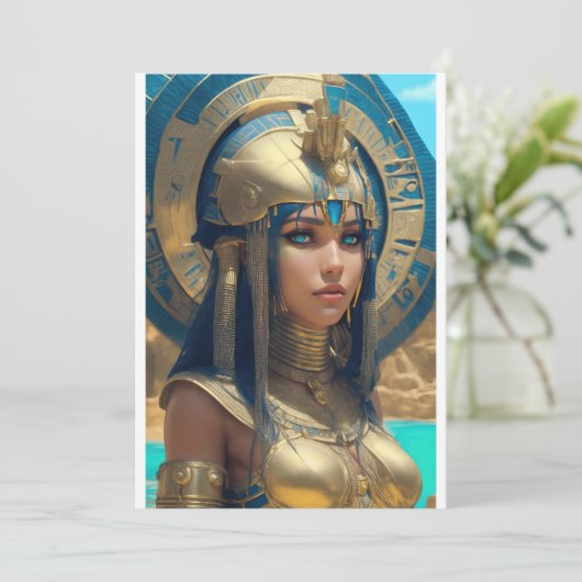 Prachtige Cleopatra Kaart (Staand voorkant)
